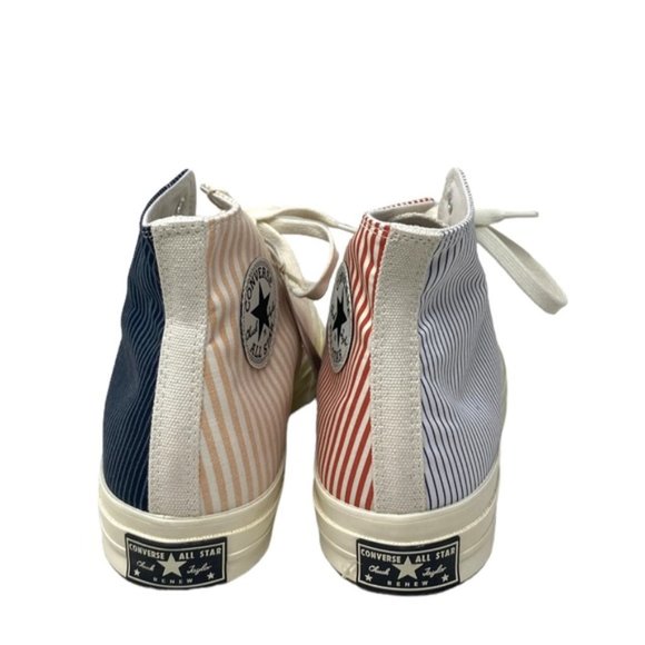 Converse Chuck 70 Retro Shoes Men's Stripes Canvas Skate High A00457C-WWSPBRBW - Picture 6 of 9